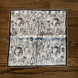 Emilio Pucci Black and White Scarf